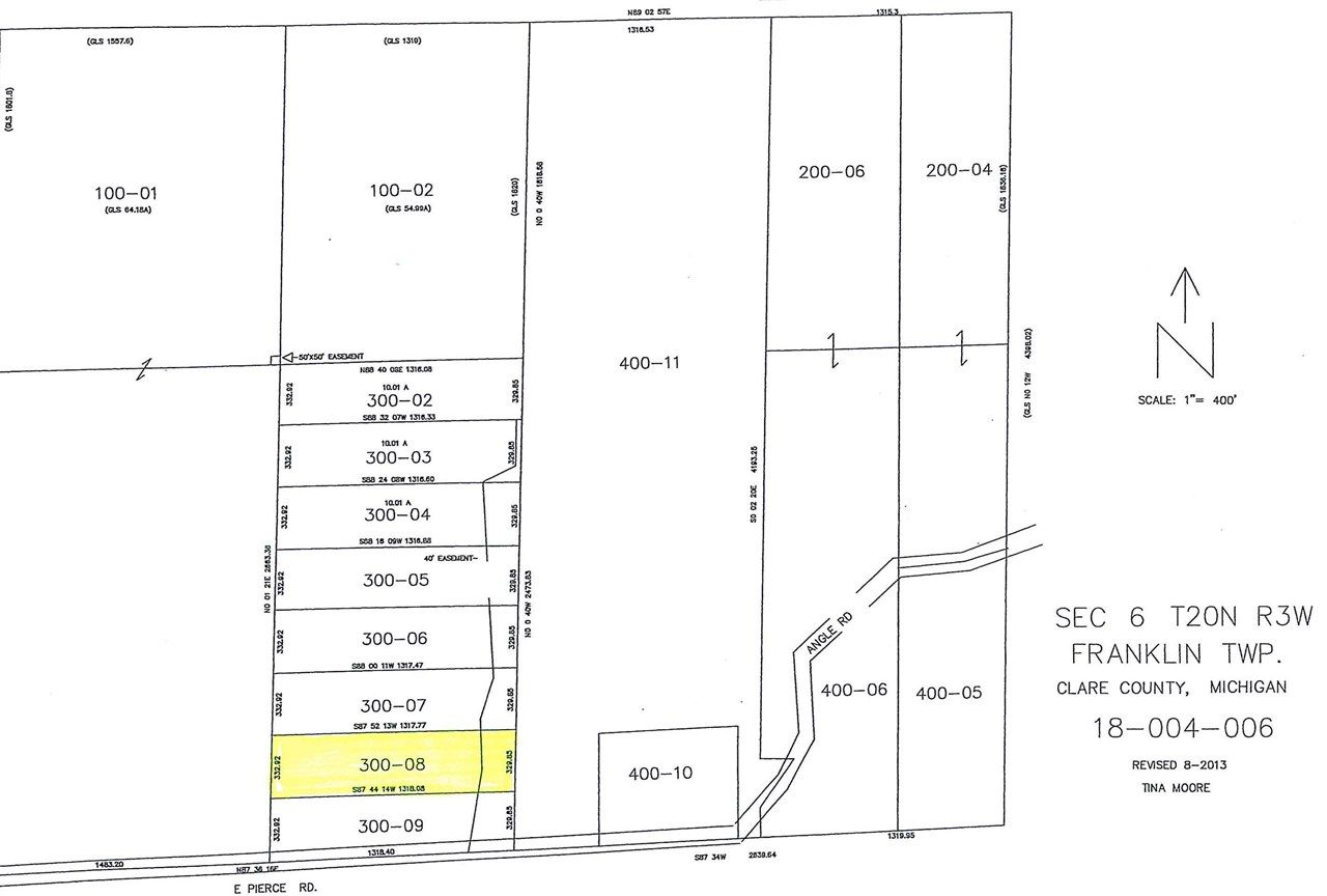 10 acres in Clare County, Michigan