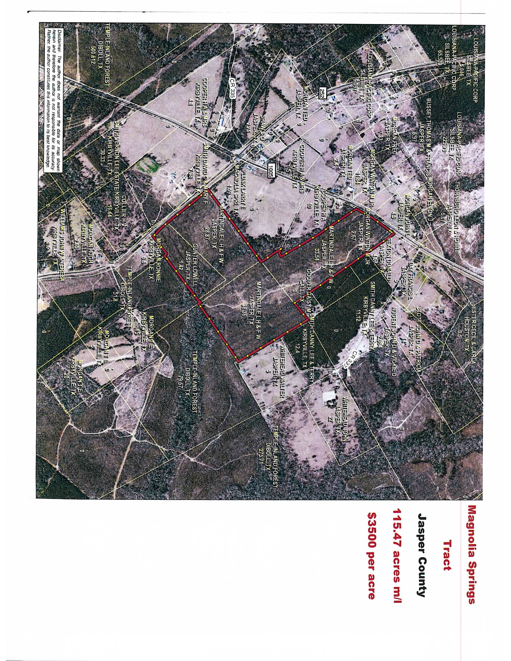 58 acres in Jasper County, Texas
