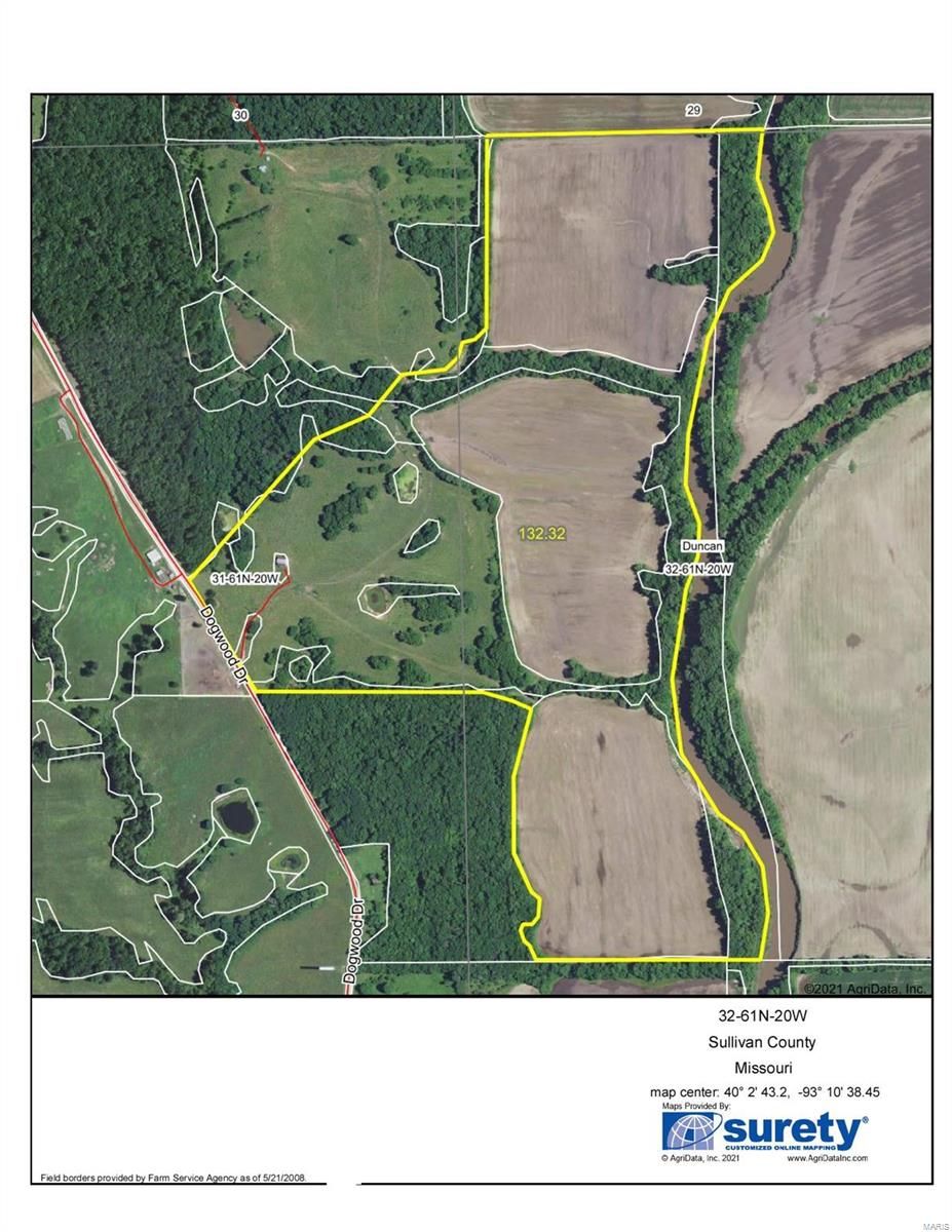 132 acres in Sullivan County, Missouri