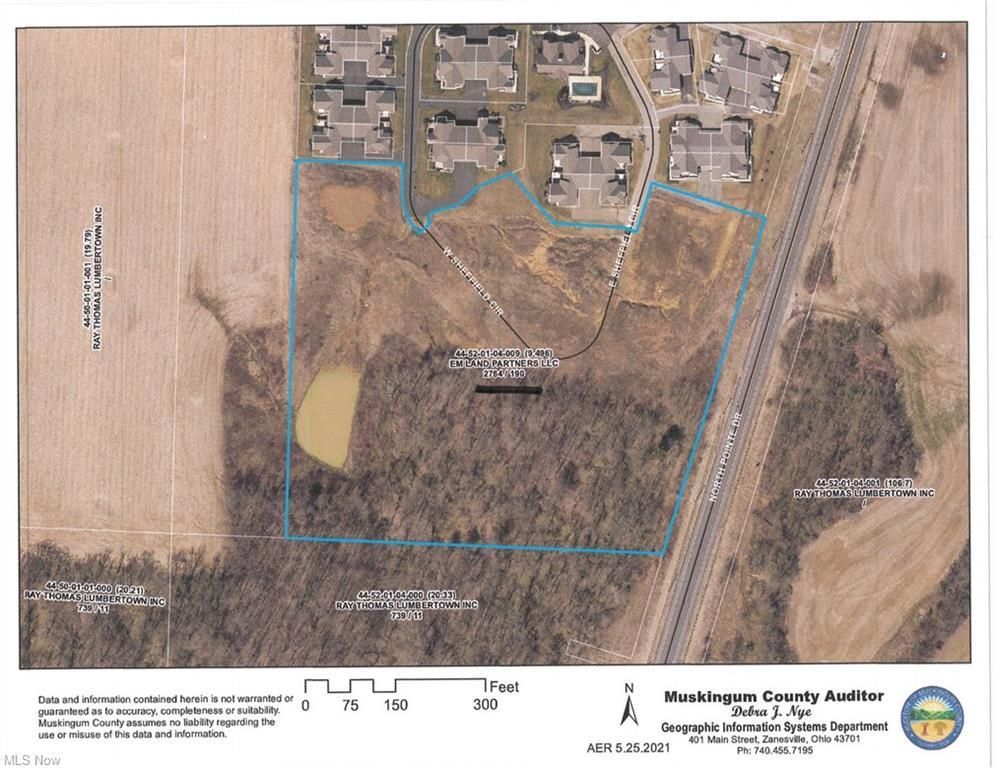 9.49 acres in Muskingum County, Ohio