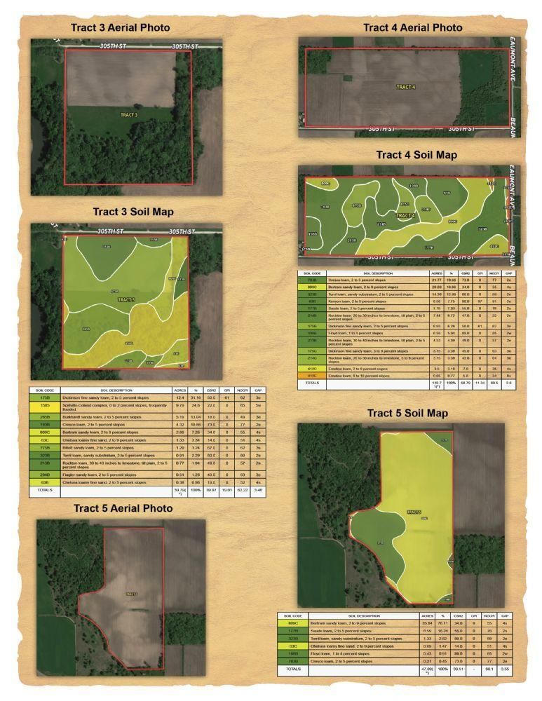 346.1 acres in Bremer County, Iowa