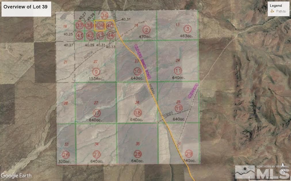 40.29 acres in Lander County, Nevada