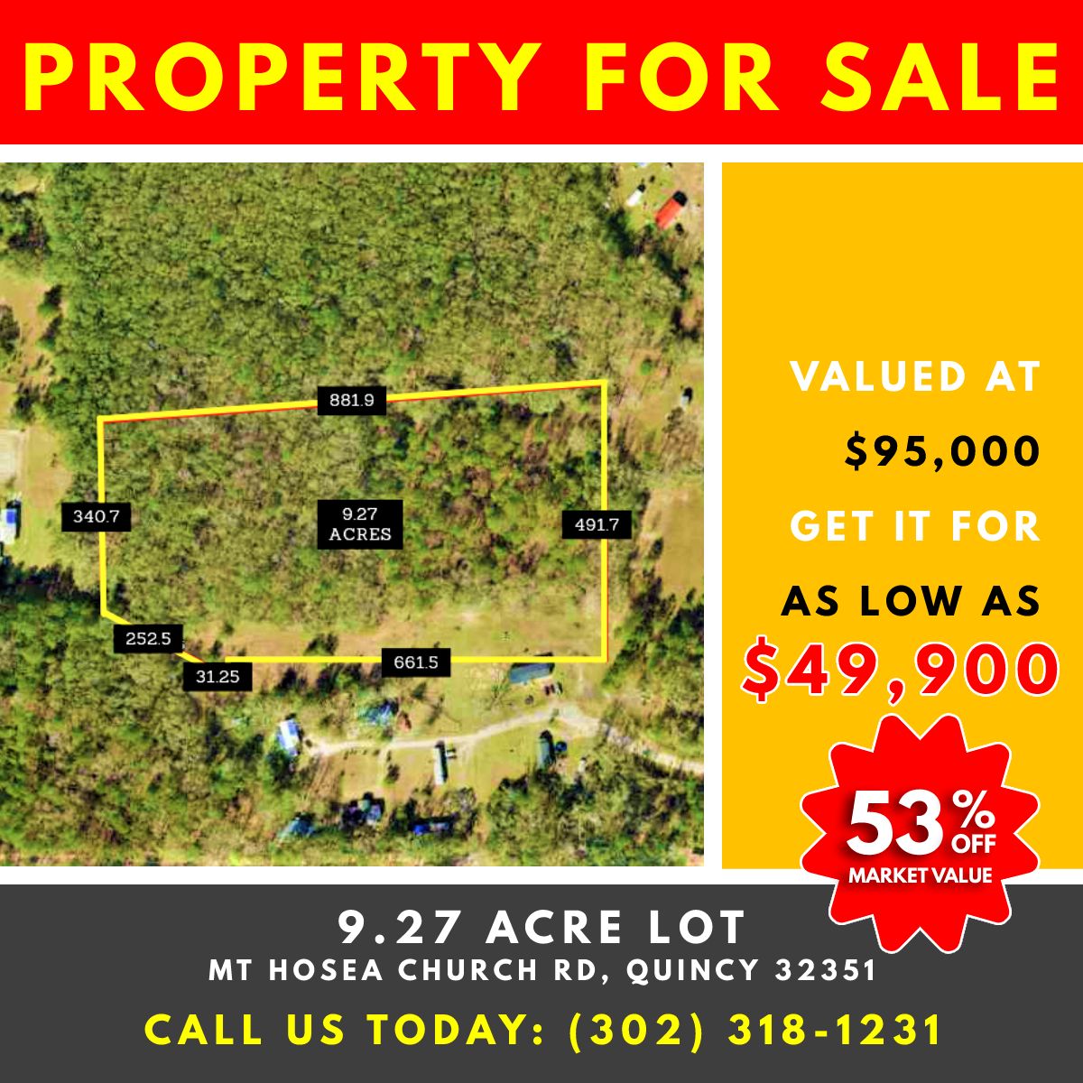 9.27 acres in Gadsden County, Florida