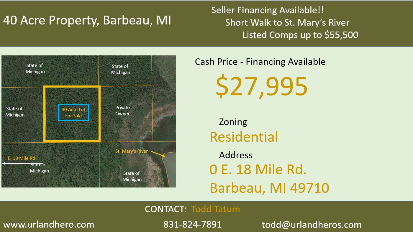 40 acres in Chippewa County, Michigan