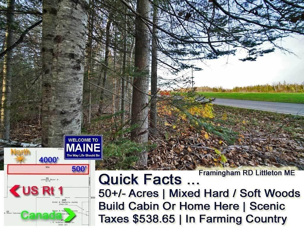 50 acres in Aroostook County, Maine