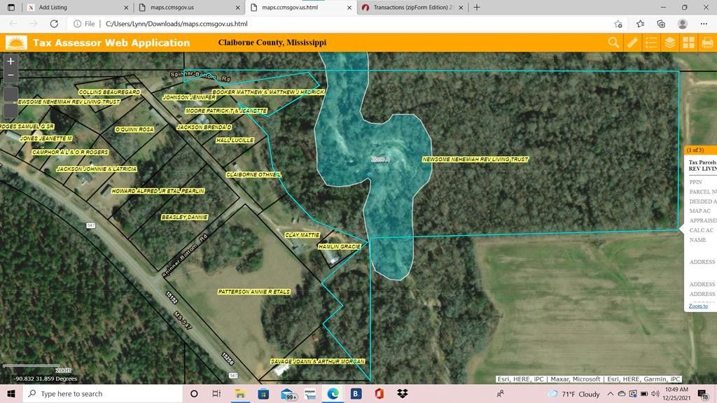 20 acres in Claiborne County, Mississippi