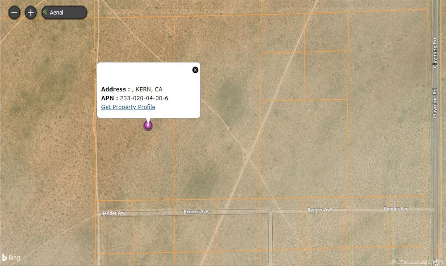 20 acres in Kern County, California