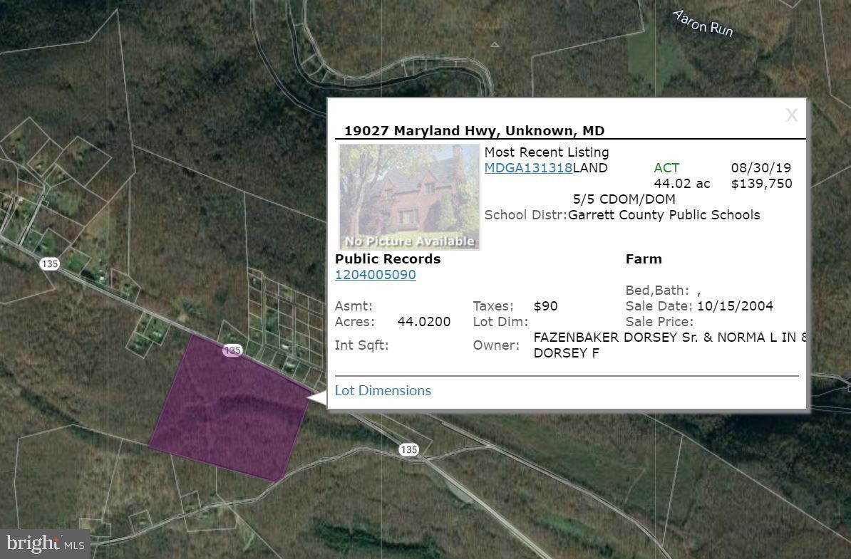 44.02 acres in Garrett County, Maryland