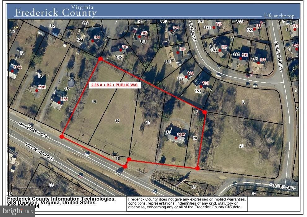 2.85 acres in Frederick County, Virginia
