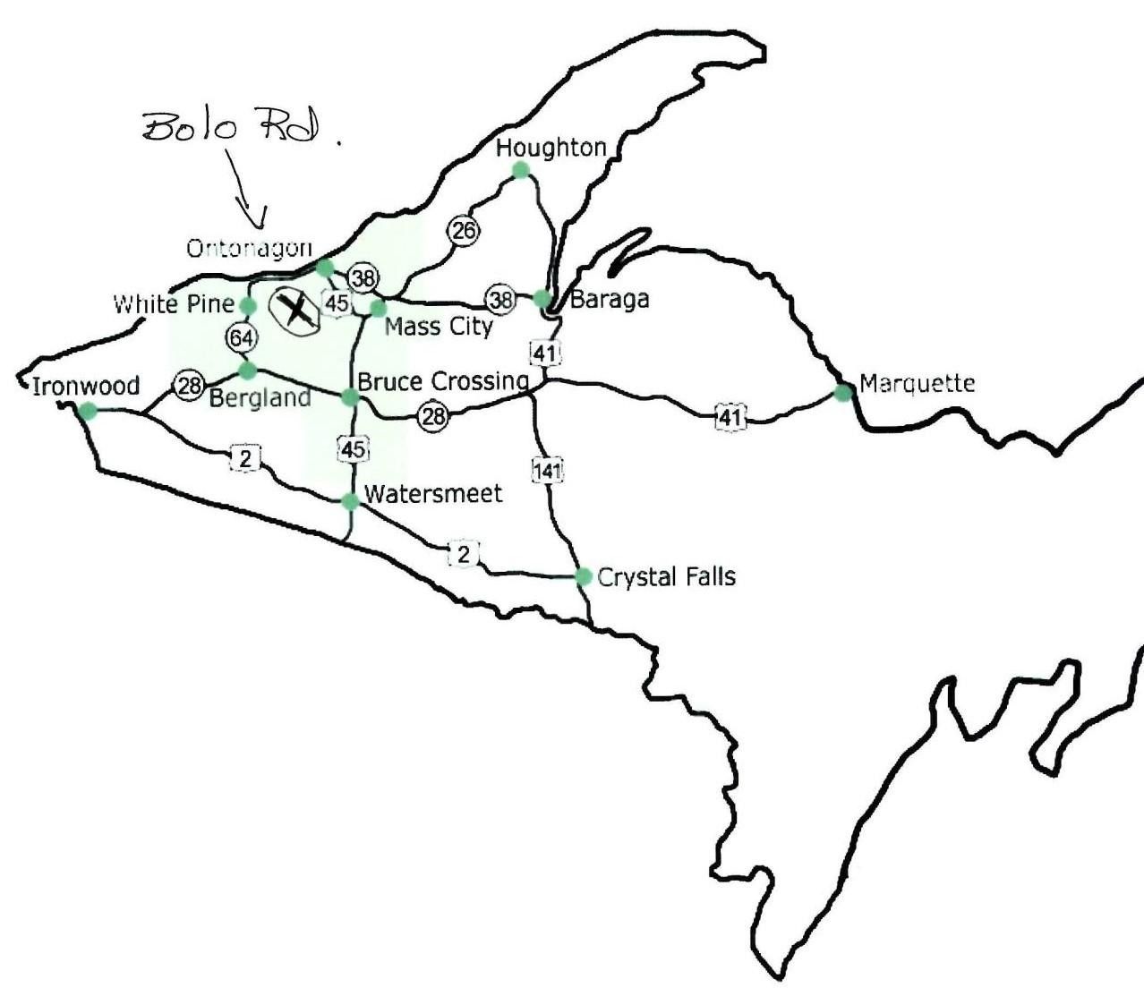 145 acres in Ontonagon County, Michigan