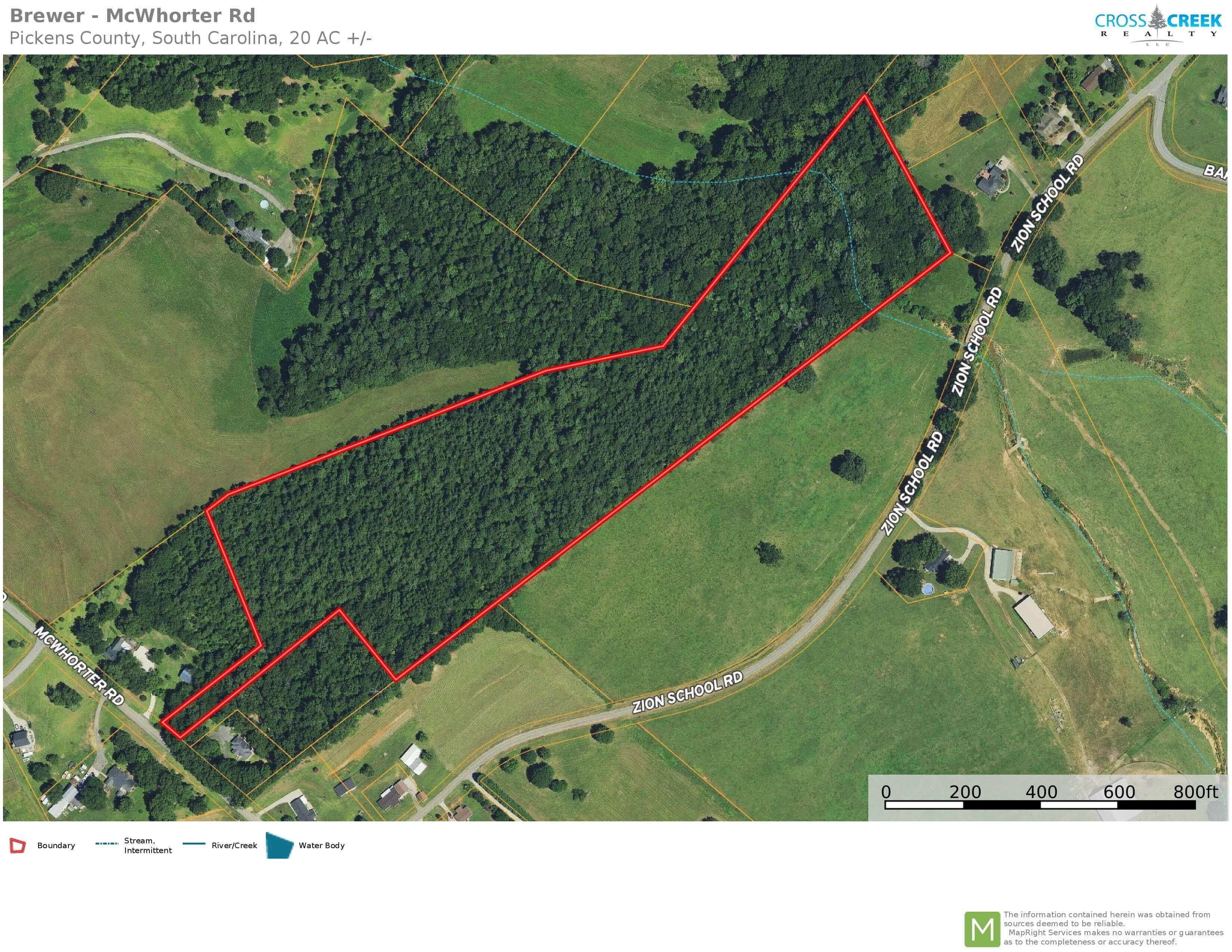 20 acres in Pickens County, South Carolina