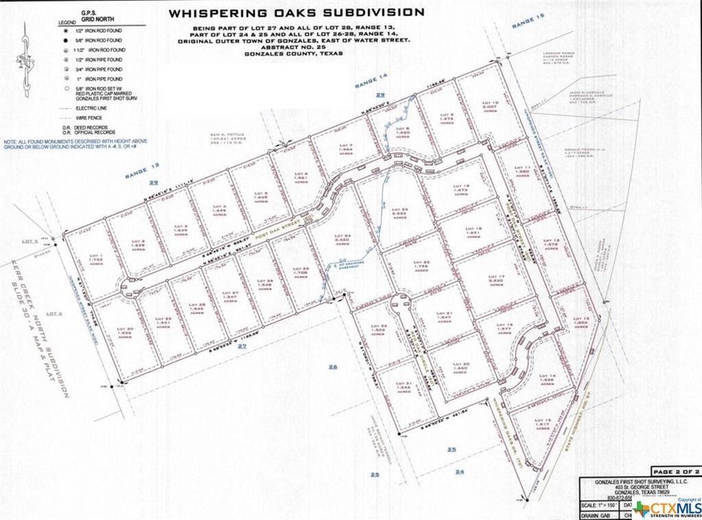 2.55 acres in Gonzales County, Texas