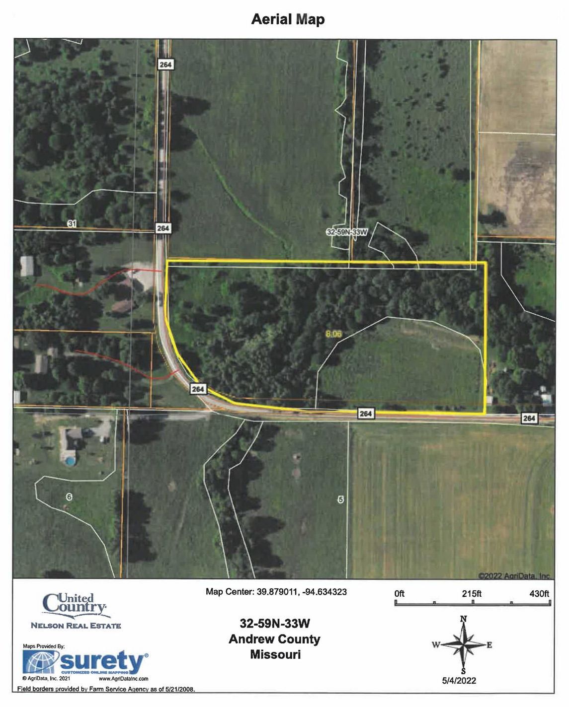 8 acres in Andrew County, Missouri