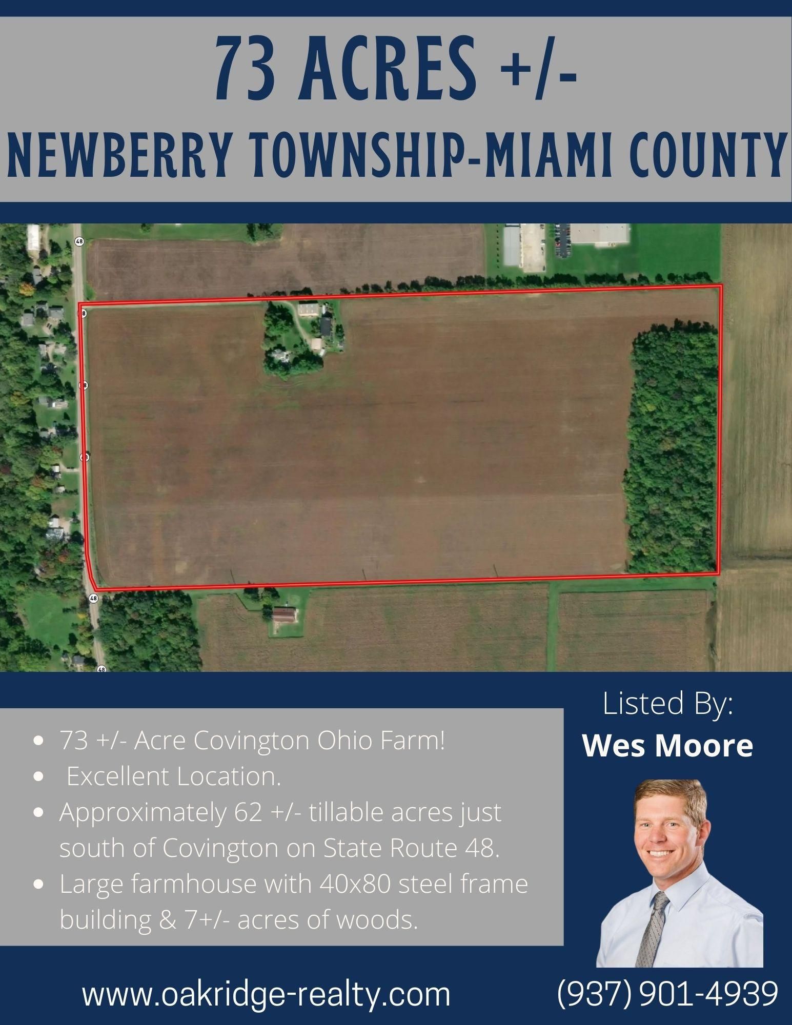 73.04 acres in Miami County, Ohio
