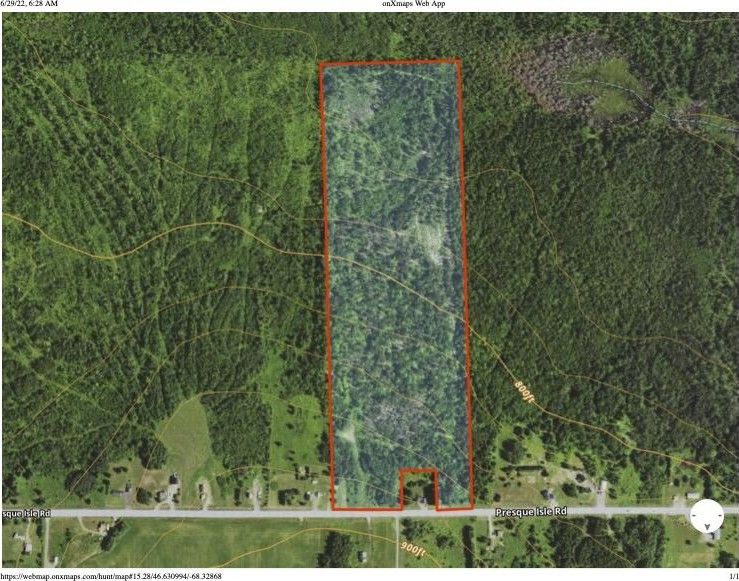48 acres in Aroostook County, Maine