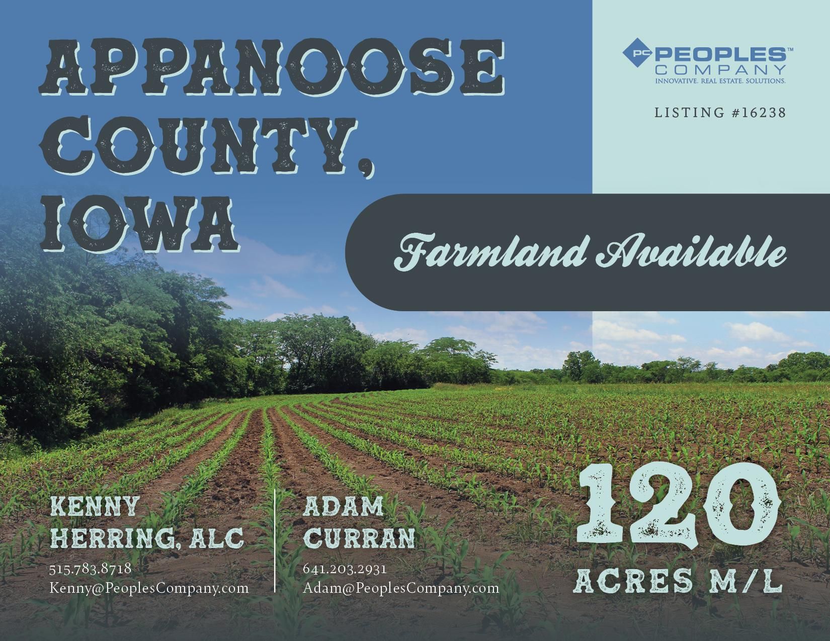 120 acres in Appanoose County, Iowa