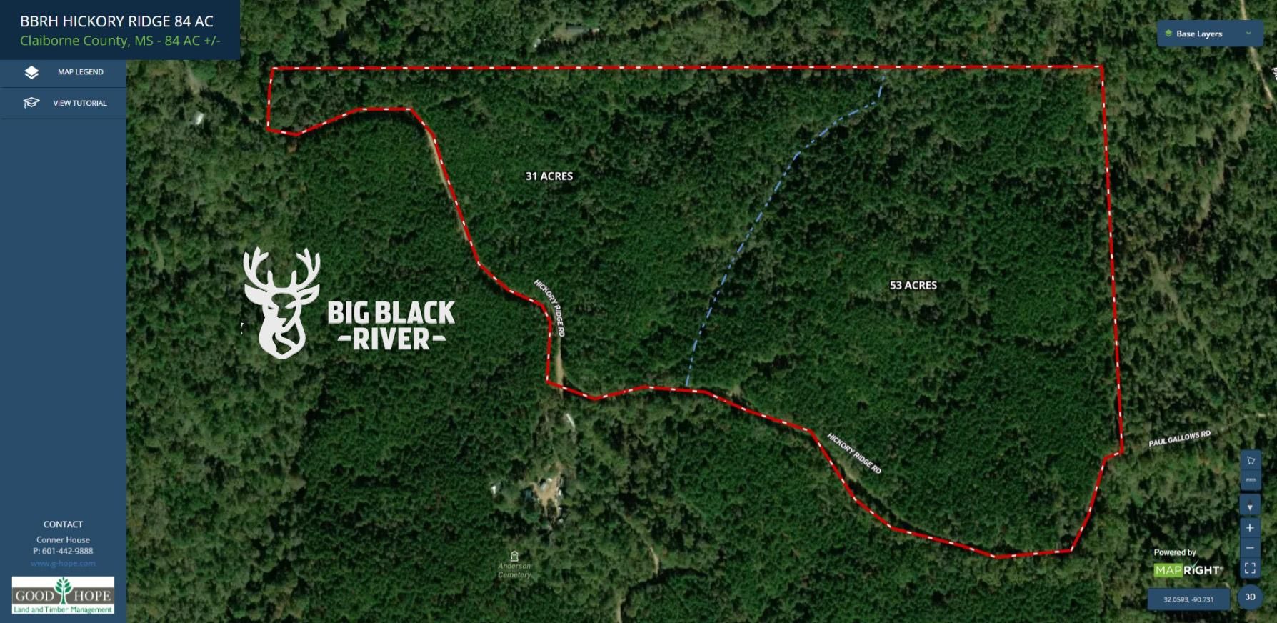 84 acres in Claiborne County, Mississippi