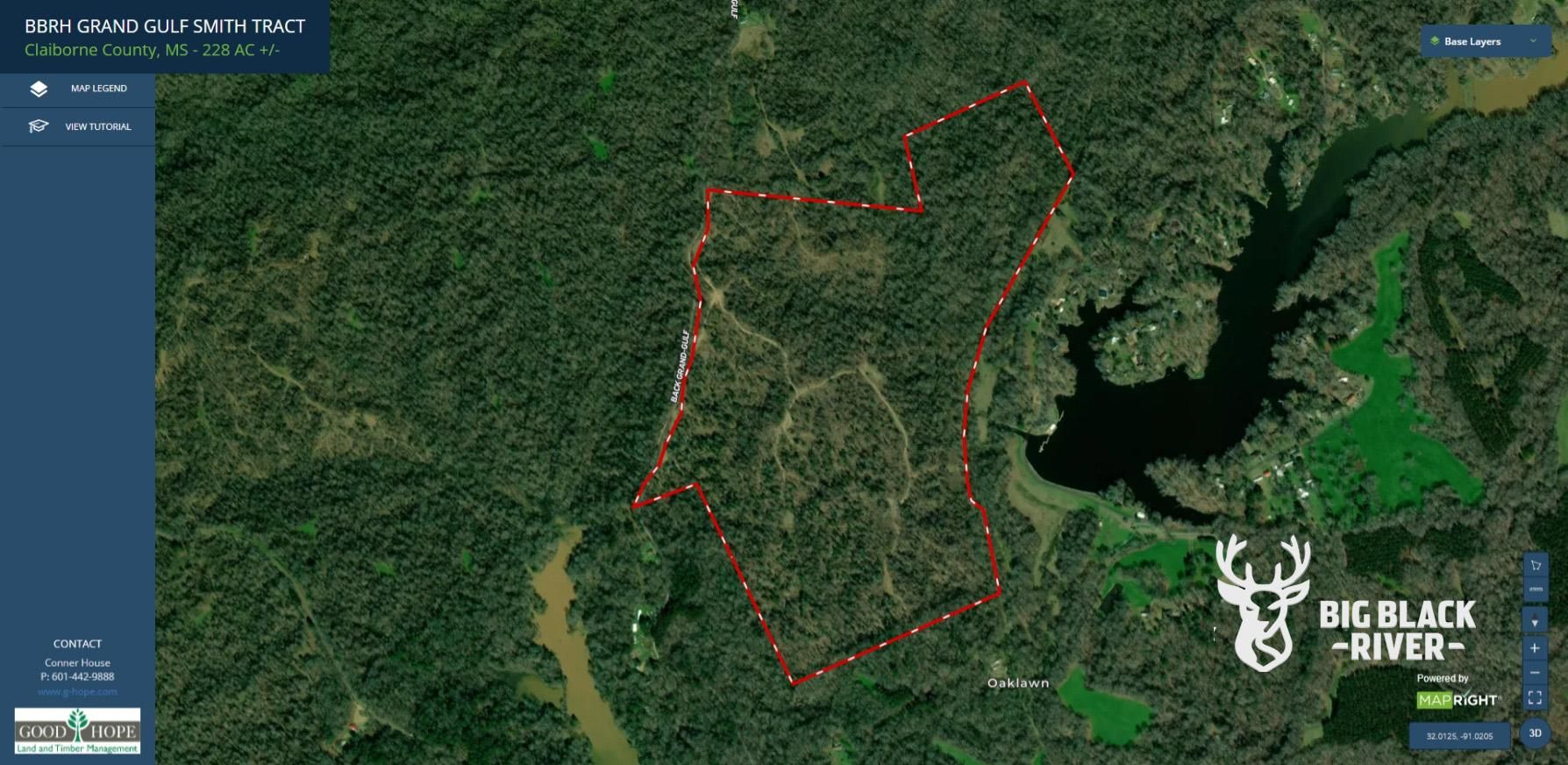 230 acres in Claiborne County, Mississippi