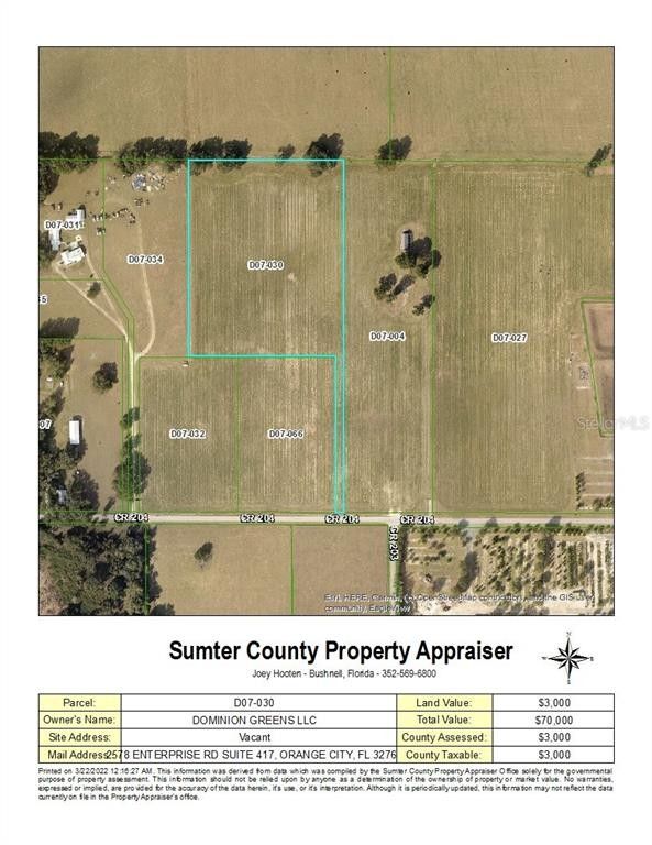 10 acres in Sumter County, Florida