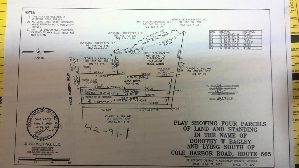 9 acres in Nottoway County, Virginia