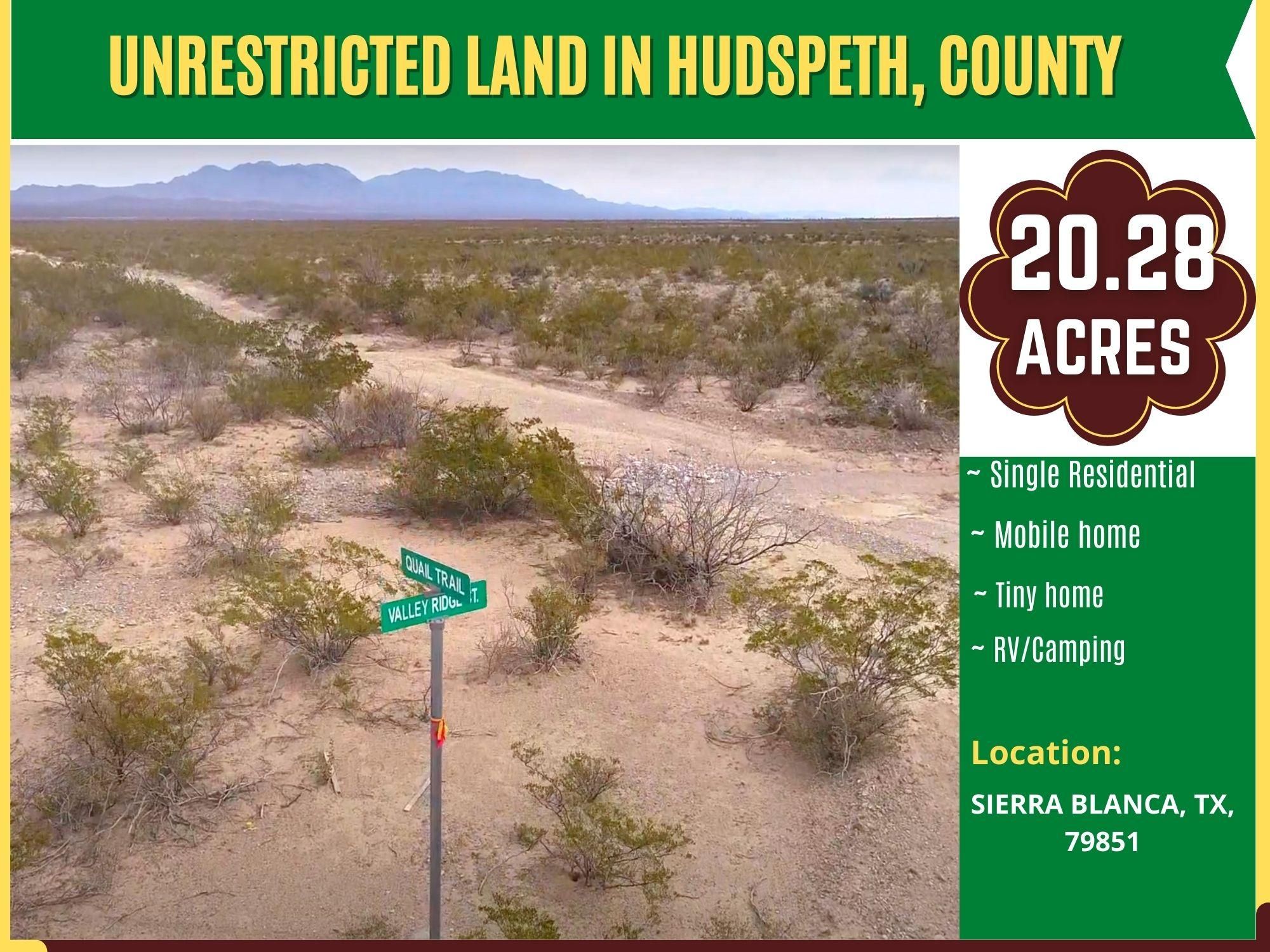 20.28 acres in Hudspeth County, Texas