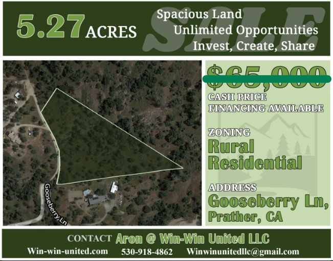5.27 acres in Fresno County, California