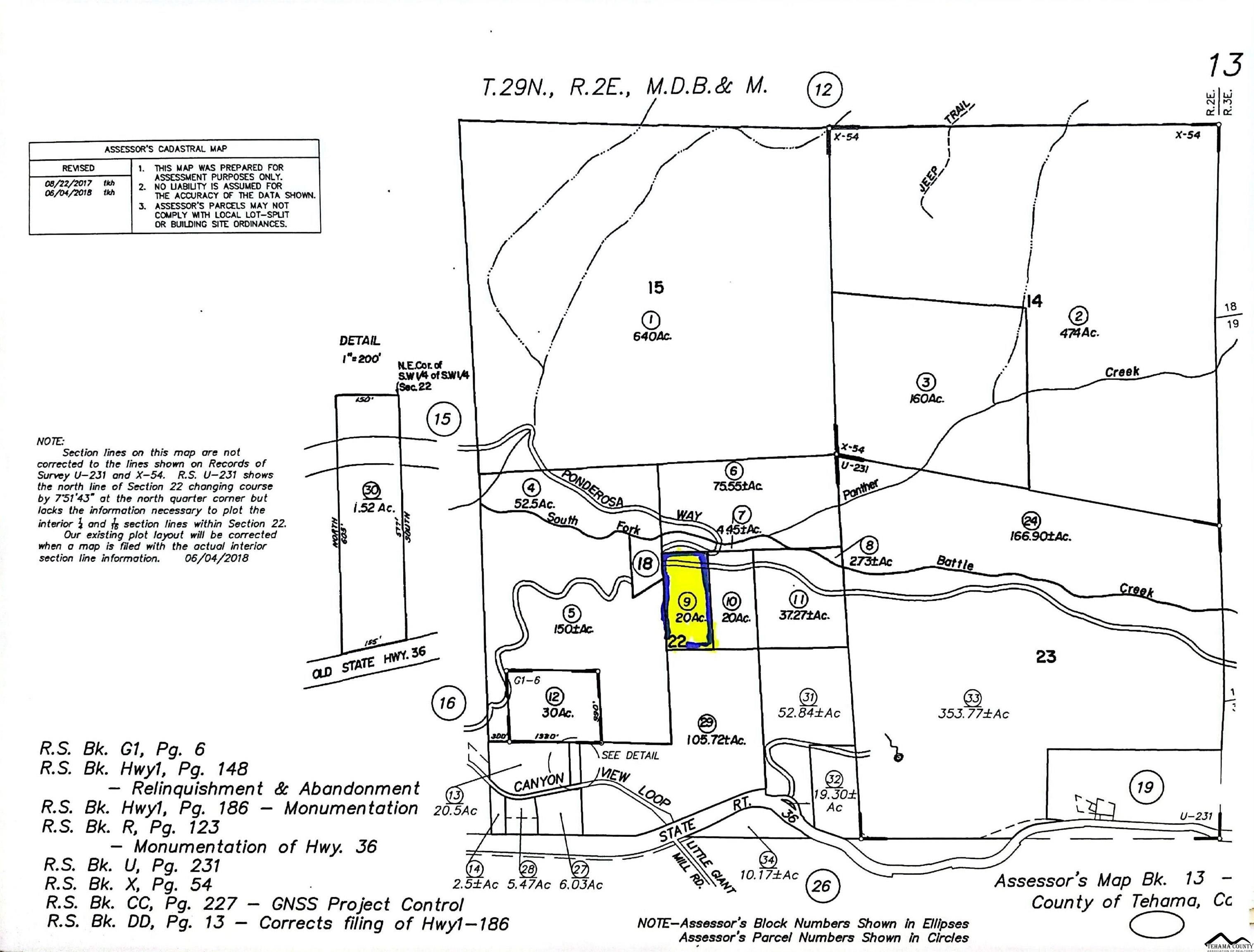 20 acres in Tehama County, California