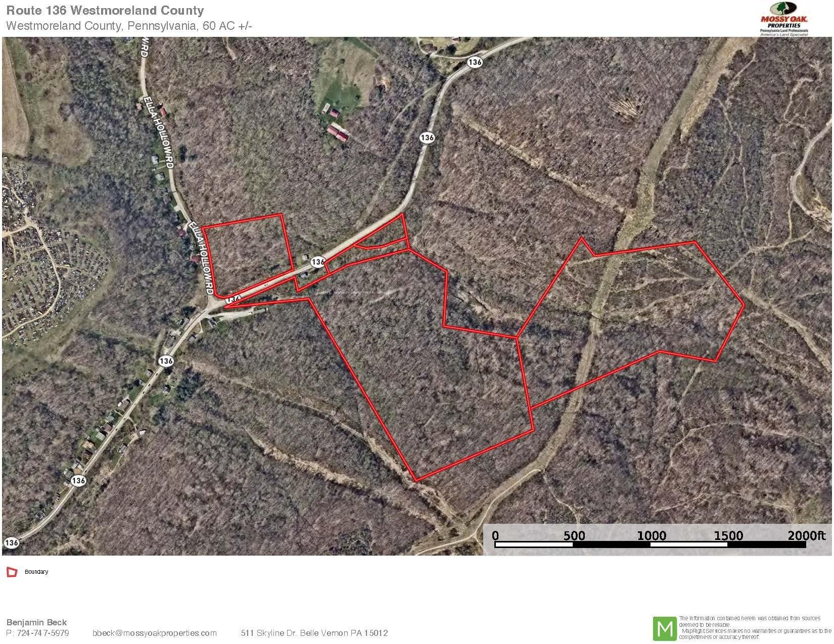 60 acres in Westmoreland County, Pennsylvania