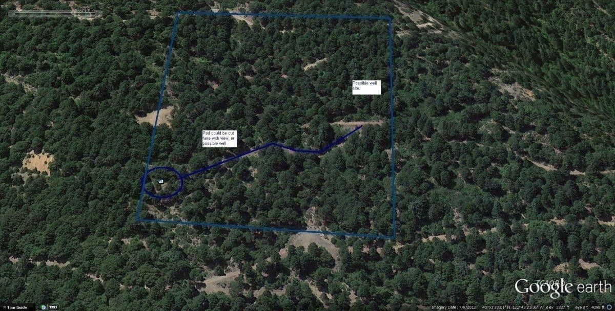 10 acres in Trinity County, California