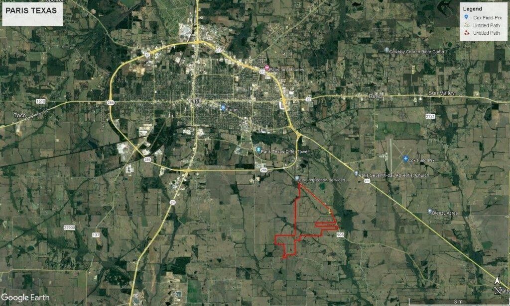 933 acres in Lamar County, Texas