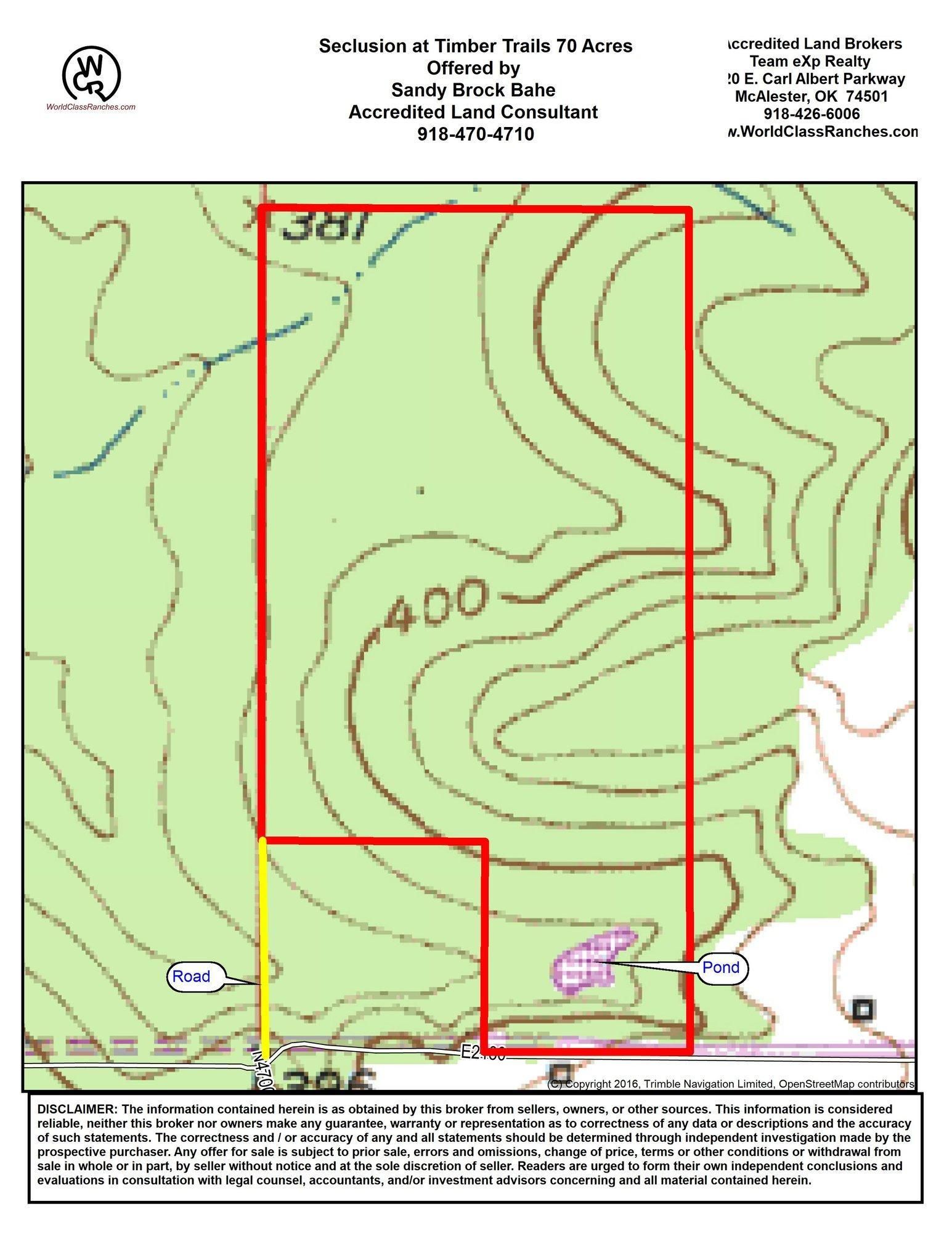 70 acres in McCurtain County, Oklahoma