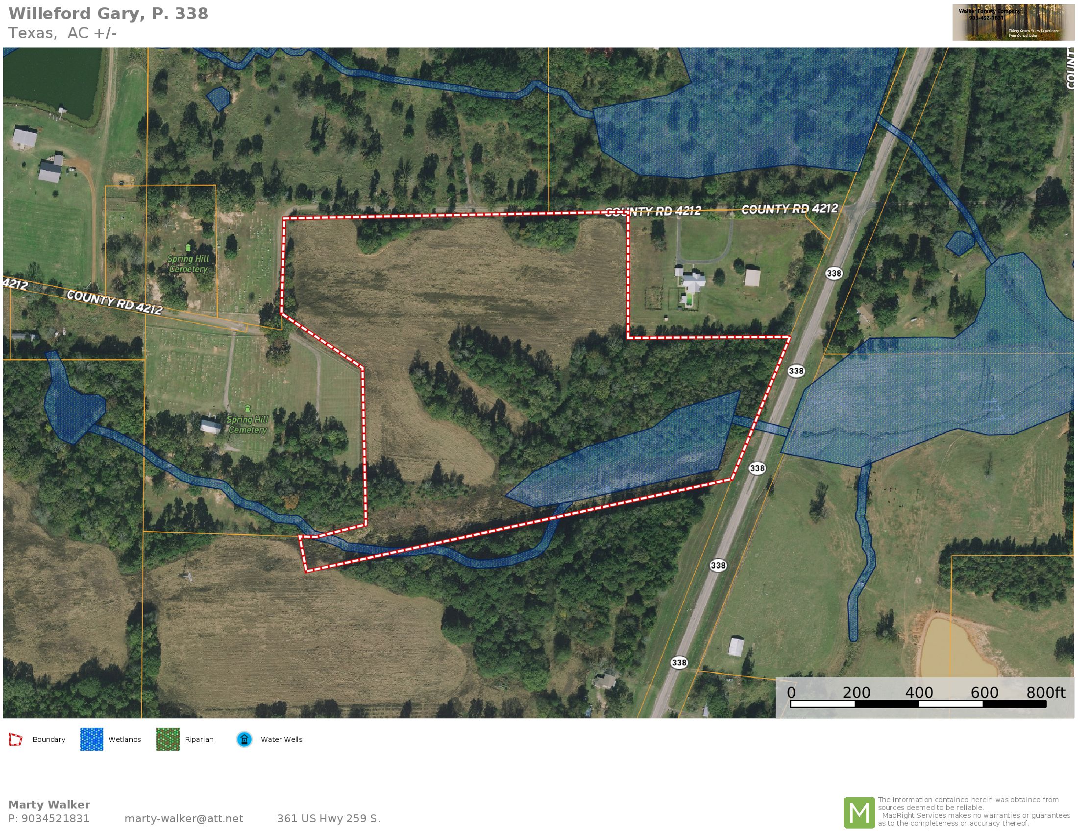 26 acres in Morris County, Texas