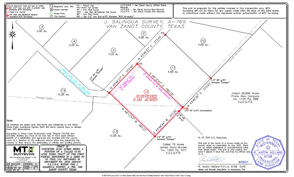 5 acres in Van Zandt County, Texas