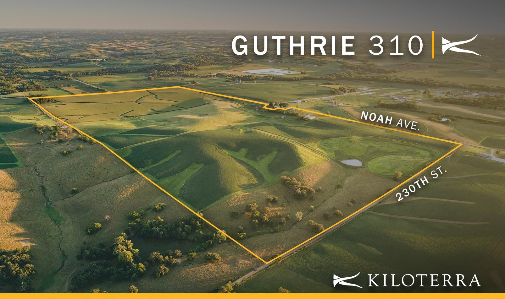 310 acres in Guthrie County, Iowa