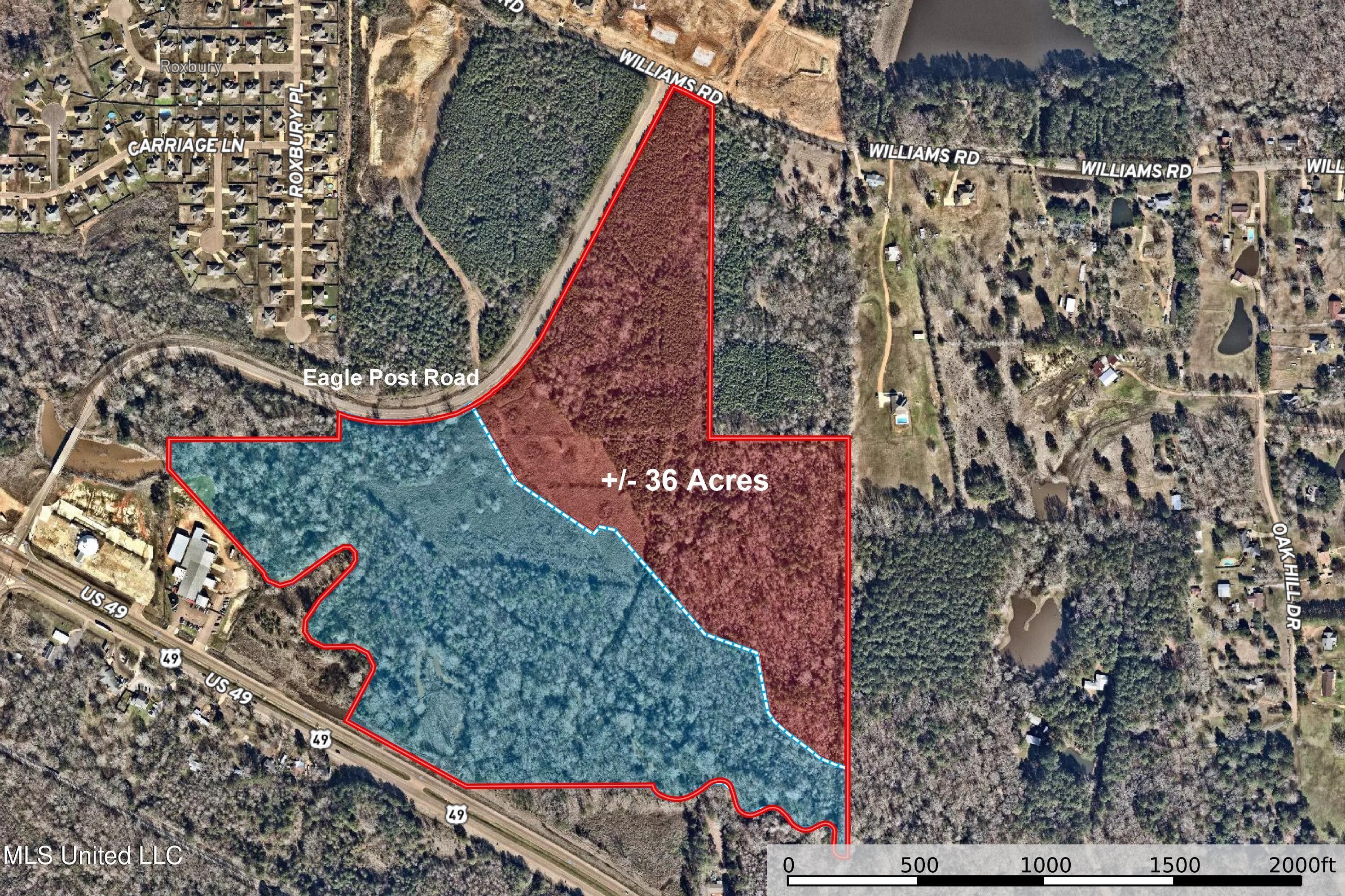 36 acres in Rankin County, Mississippi