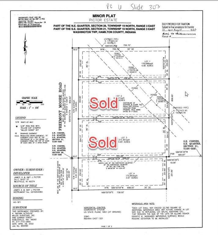 5 acres in Hamilton County, Indiana