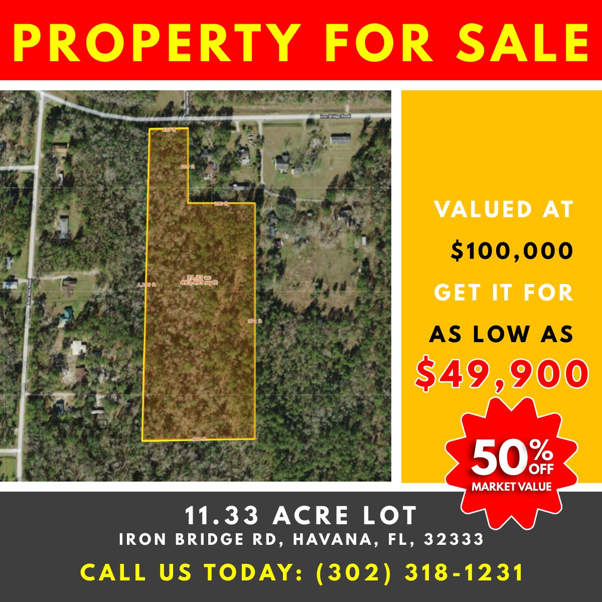 11.33 acres in Gadsden County, Florida