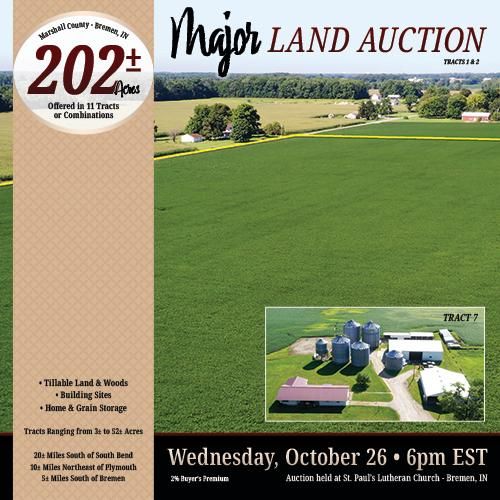 202 acres in Marshall County, Indiana