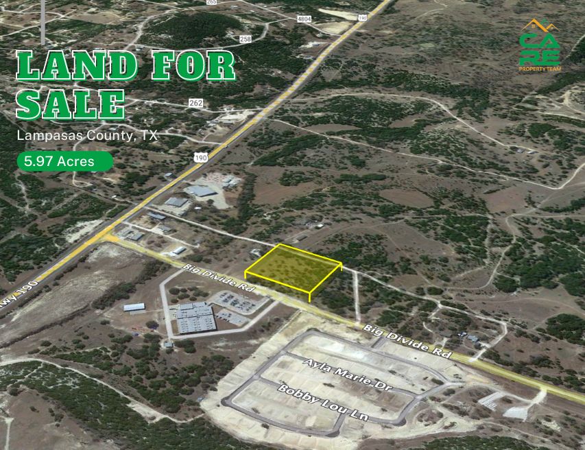 5.97 acres in Lampasas County, Texas
