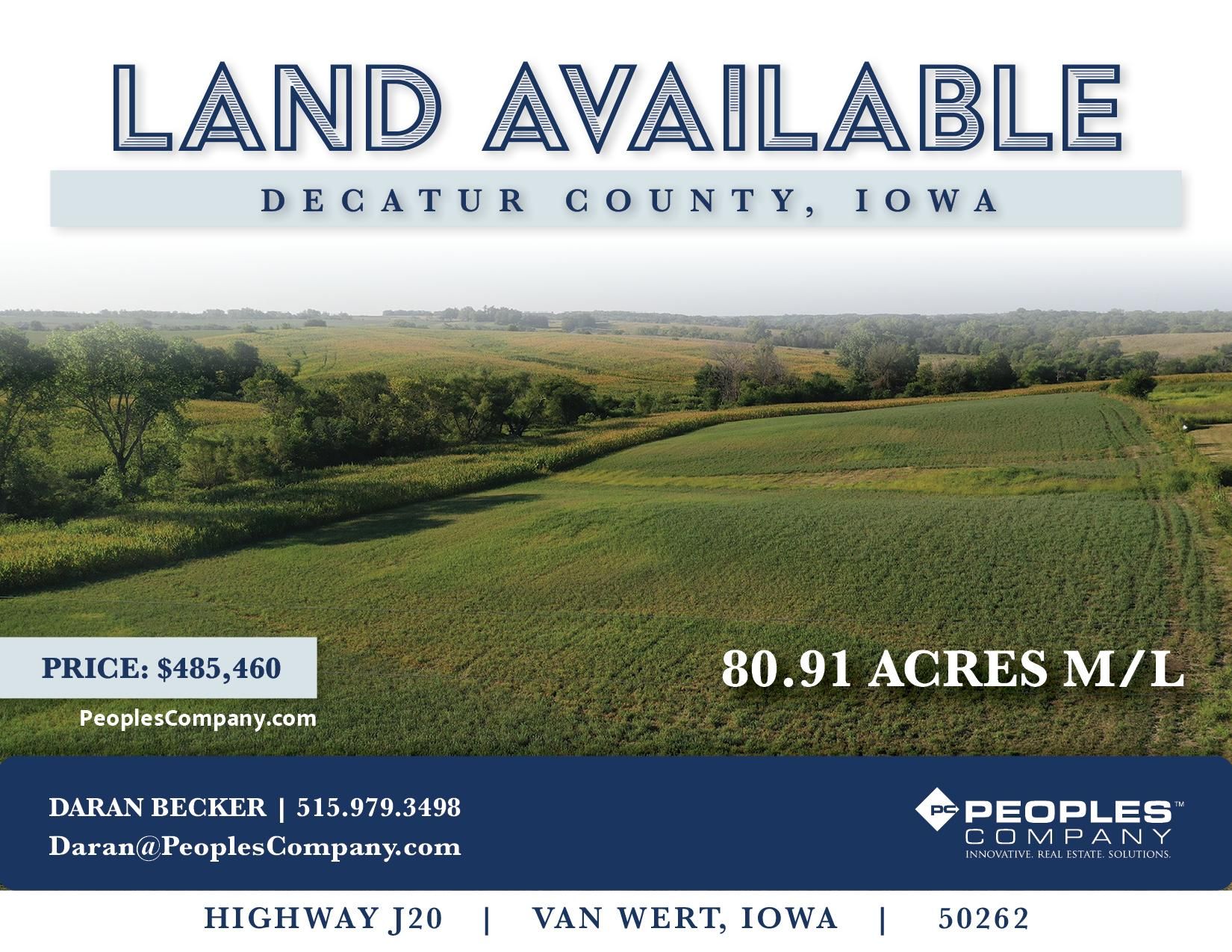 80.91 acres in Decatur County, Iowa