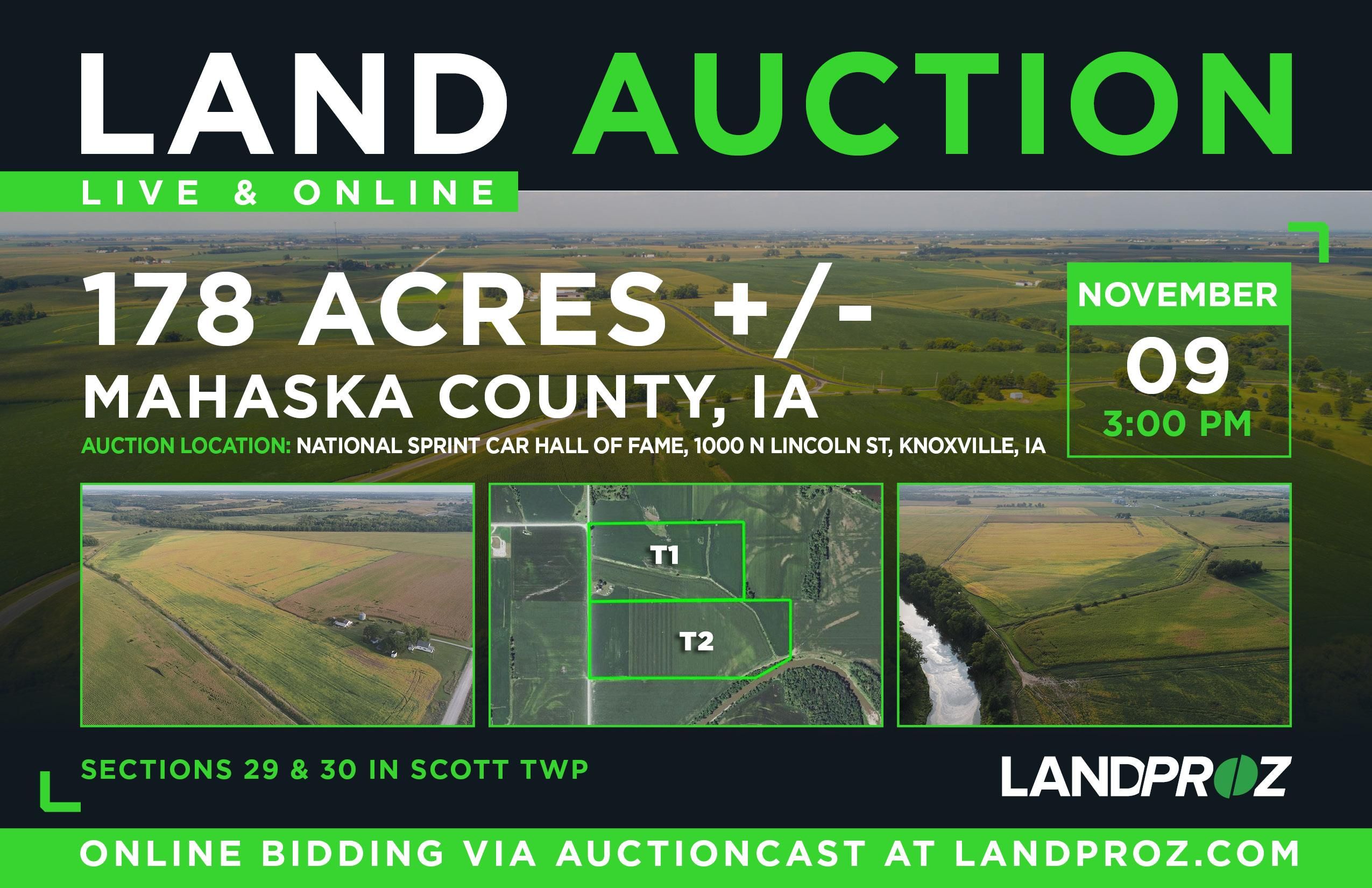 178 acres in Mahaska County, Iowa