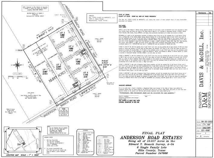 2.41 acres in Ellis County, Texas