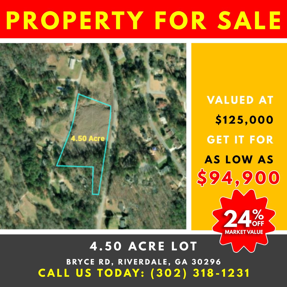 4.5 acres in Clayton County,