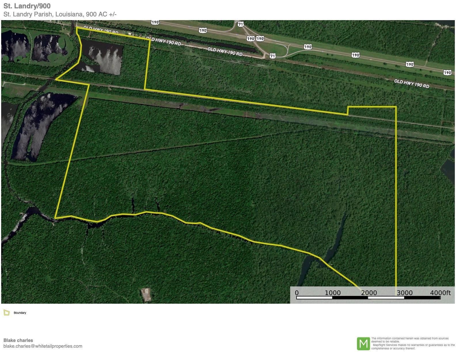 900 acres in Saint Landry Parish, Louisiana