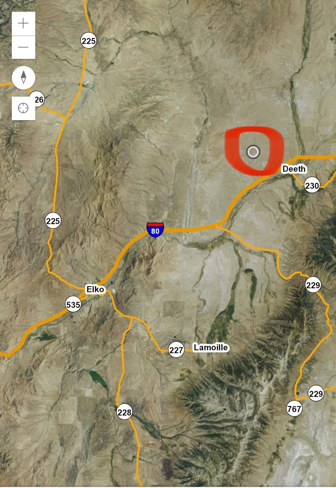 20 acres in Elko County, Nevada