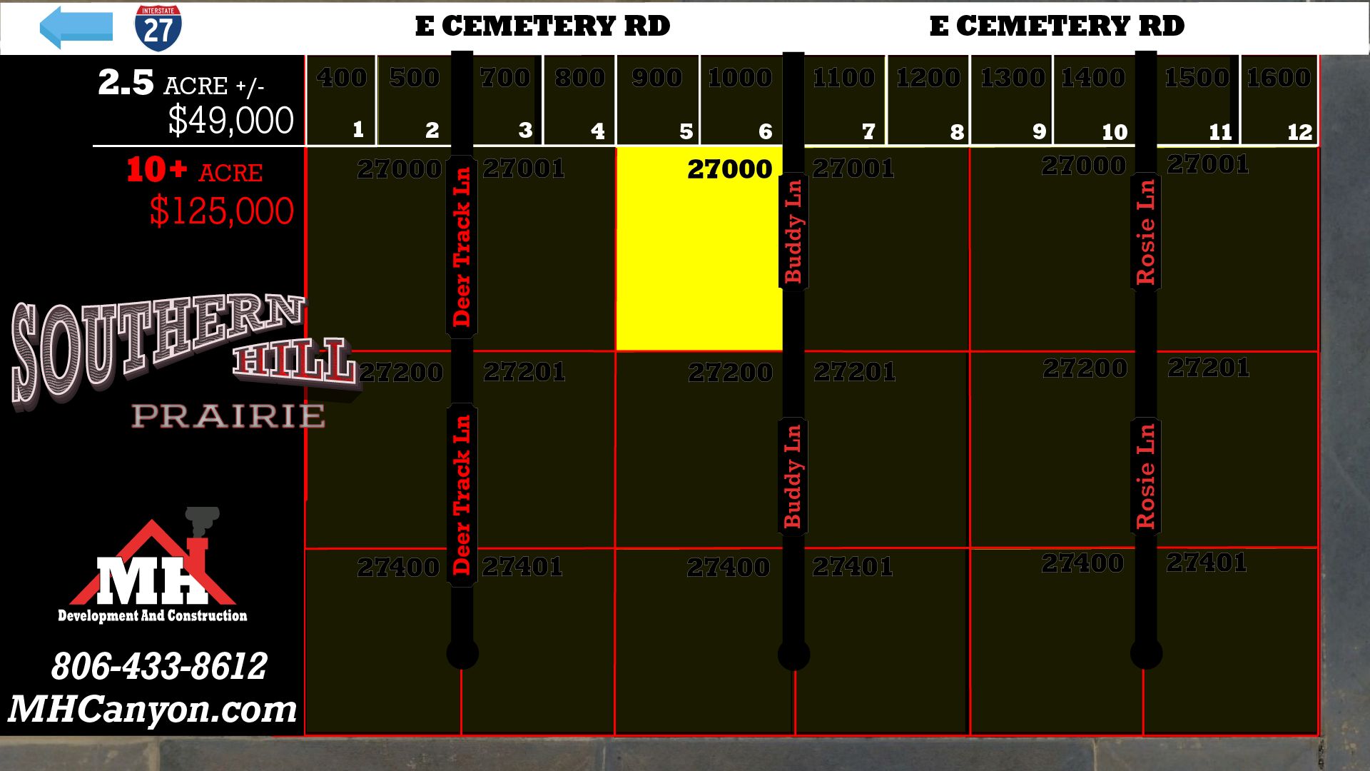 10 acres in Randall County, Texas