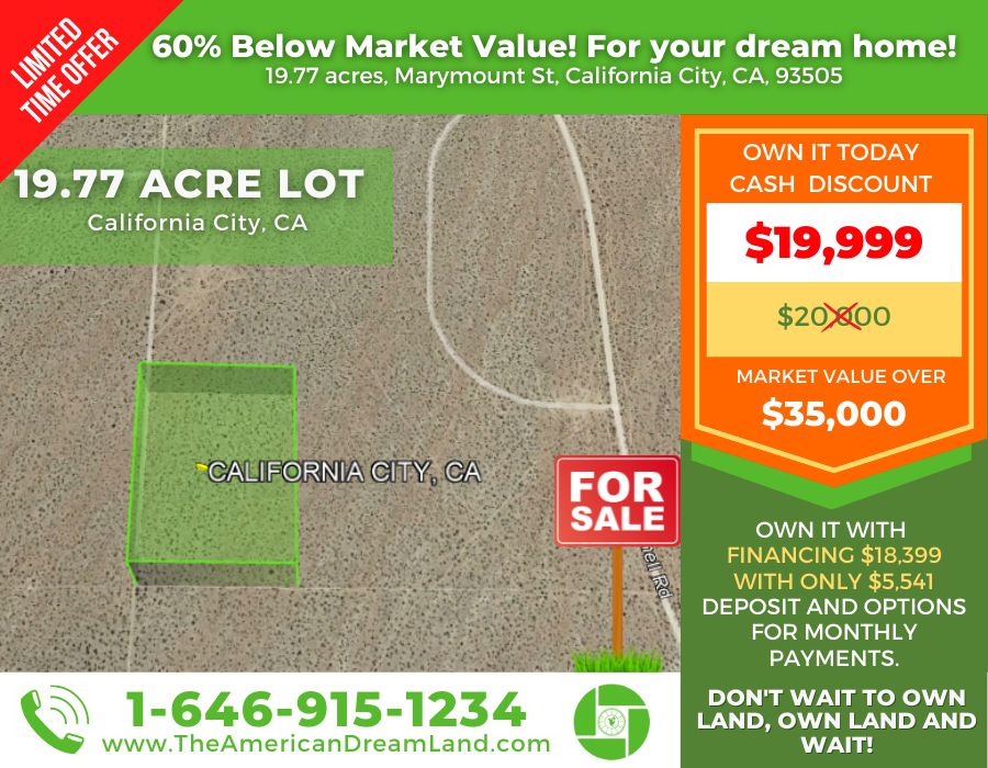 19.77 acres in Kern County, California