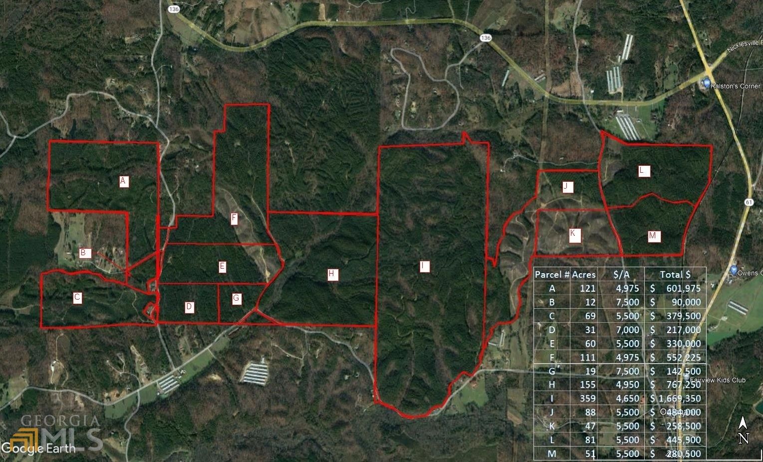 47 acres in Gordon County,