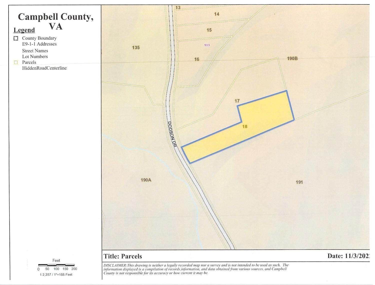 4.07 acres in Campbell County, Virginia