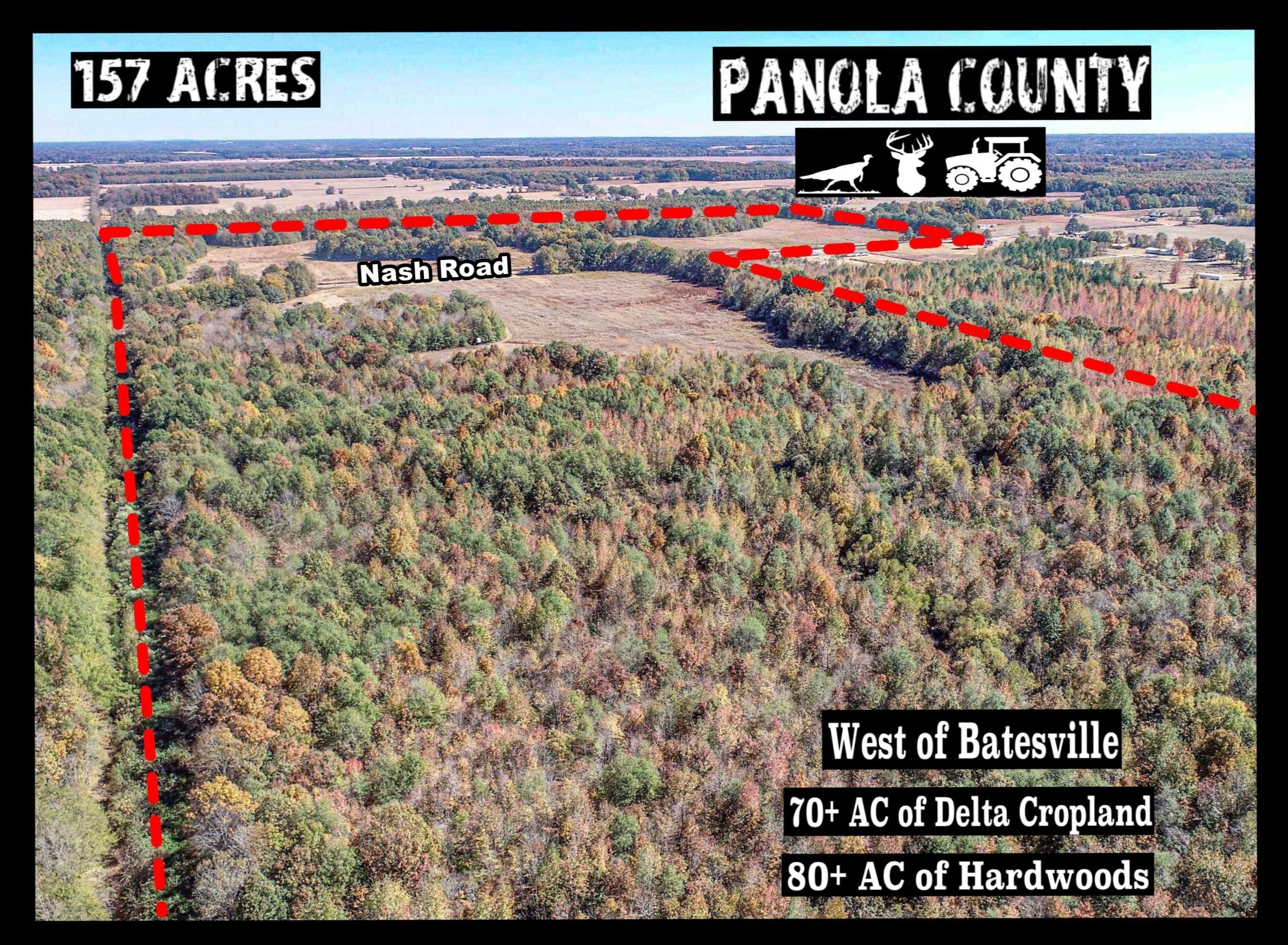 157 acres in Panola County, Mississippi